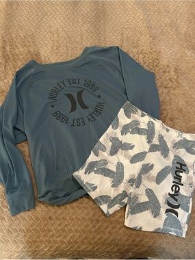 Hurley sweater and shorts matching set. Size medium